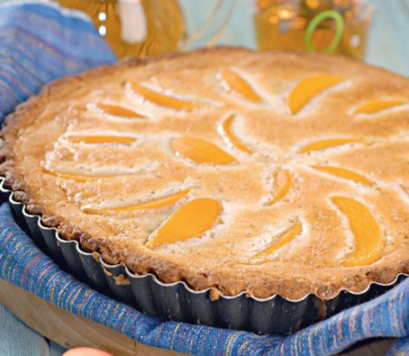 Peach pite szerecsendióval